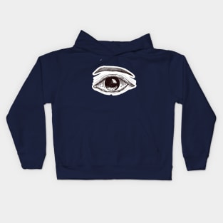 Eyes Illustration Kids Hoodie